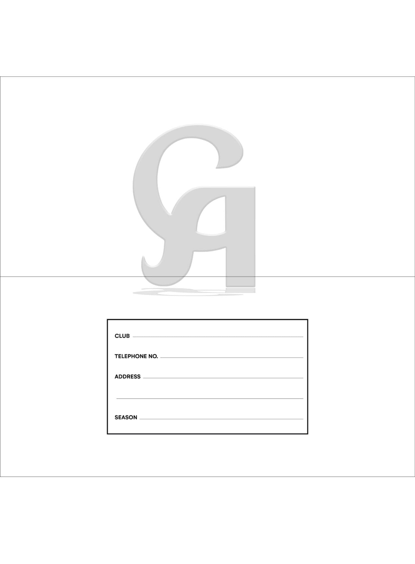 Score Book - 60 Innings