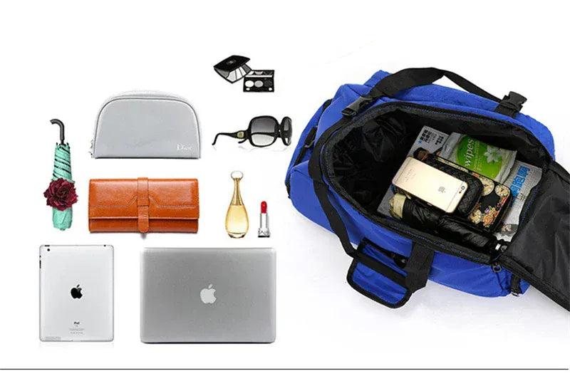 T90 Backpack 2 in 1 with Shoe Compartment - Blue