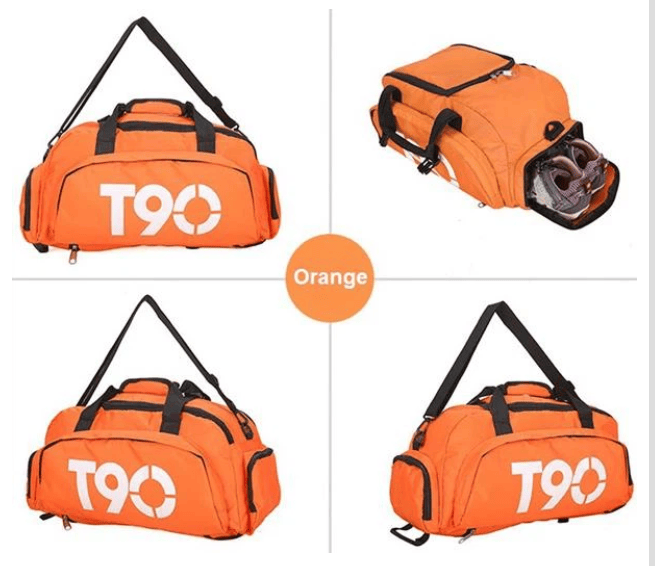 T90 Backpack 2 in 1 with Shoe Compartment - Orange