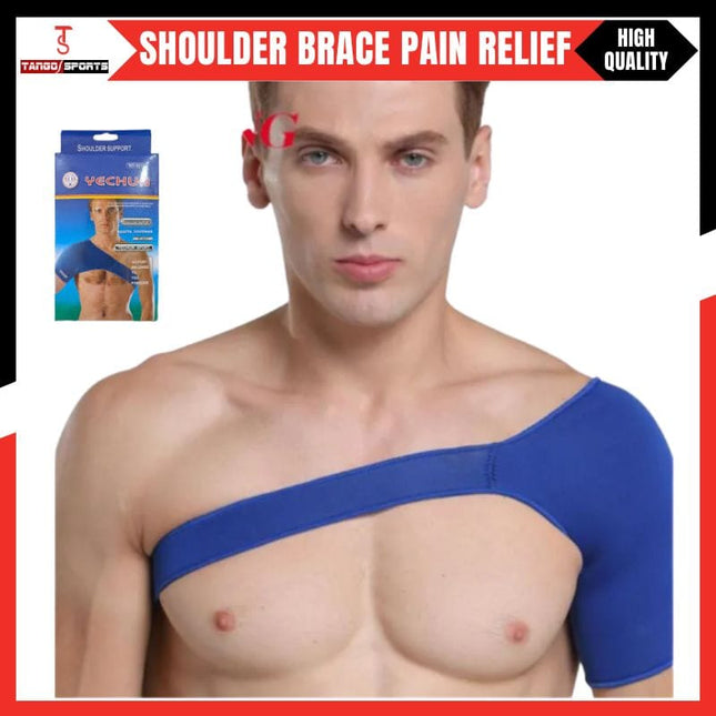 Elastic Shoulder Support Belt for Pain Relief – Adjustable Compression Brace for Men & Women