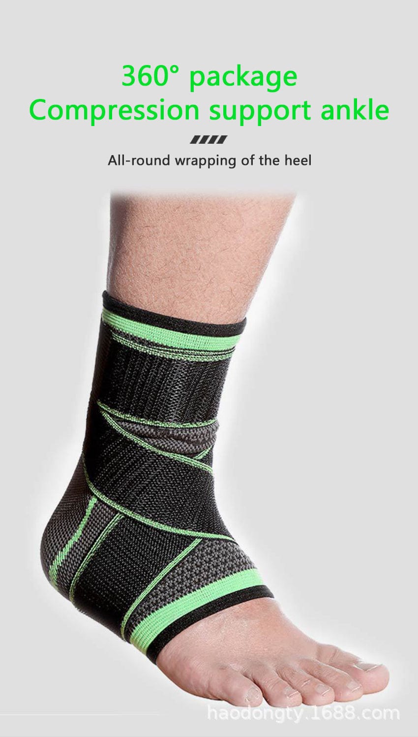 Ankle Support brace 1 pair (2 pieces) - Black Tango Sports