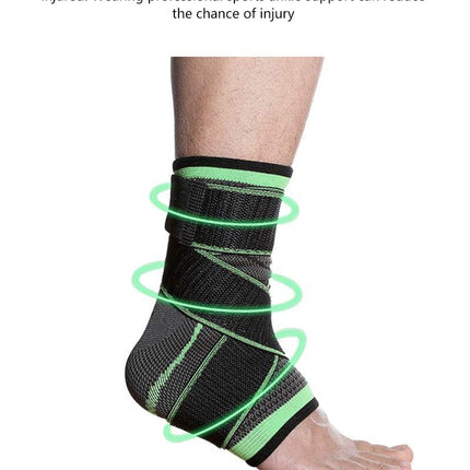 Ankle Support brace 1 pair (2 pieces) - Black Tango Sports