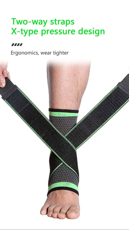 Ankle Support brace 1 pair (2 pieces) - Black Tango Sports