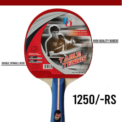 Blue Ocean Table Tennis Racket with Free Half Cover Tango Sports