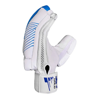 CA Gold 2000 Batting Gloves - Gold 2000 for Adults - Right Handed White/Blue