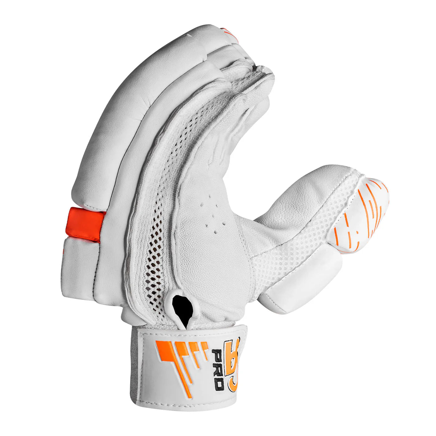 CA PRO Batting Gloves - PRO 5000 for Adults - Right Handed White/Orange
