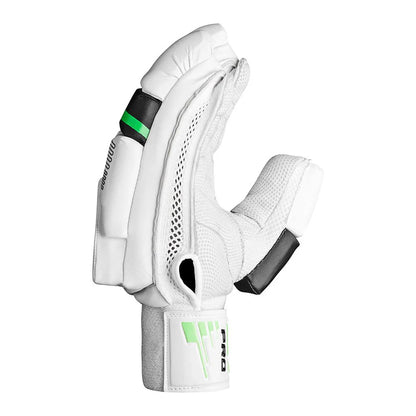CA Cricket Batting Gloves - Pro 15000 For Adults - Right Handed White/Green