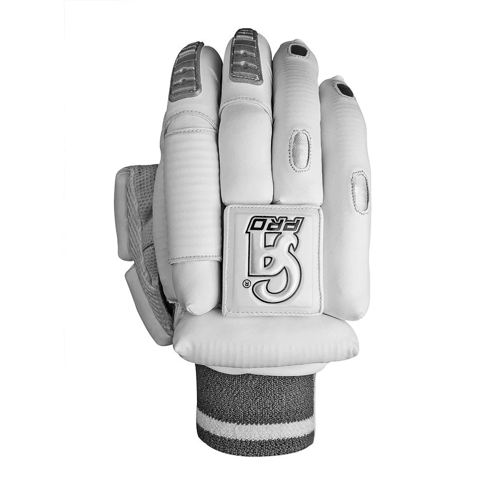 CA Pro Dragon Gloves - Pro Dragons for Adults - Right Handed White/Silver
