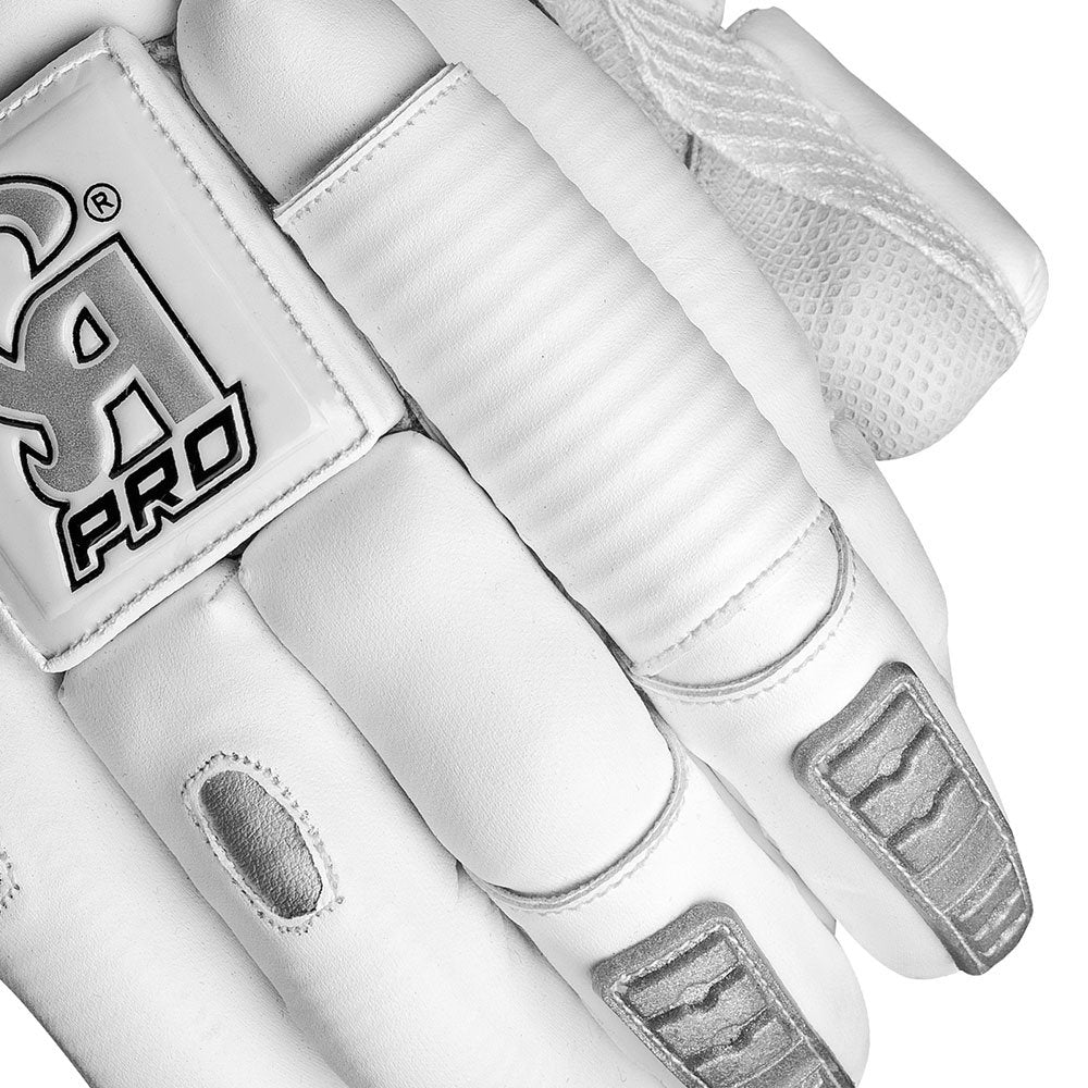 CA Pro Dragon Gloves - Pro Dragons for Adults - Right Handed White/Silver