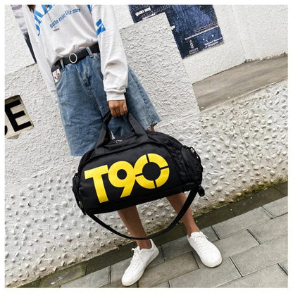 T90 Backpack 2 in 1 with Shoe Compartment - Black