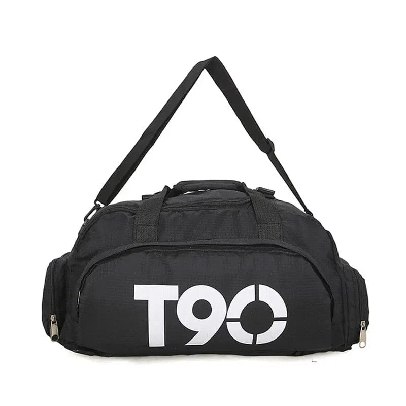 T90 Backpack 2 in 1 with Shoe Compartment - Black