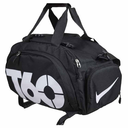 T60 Backpack 2 in 1 with Shoe Compartment - Black