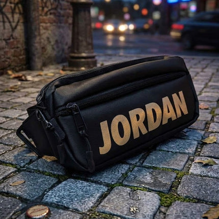 Jordan Waist & Cross Body Bag - Blue and Black