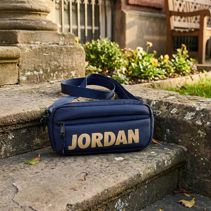 Jordan Waist & Cross Body Bag - Blue and Black