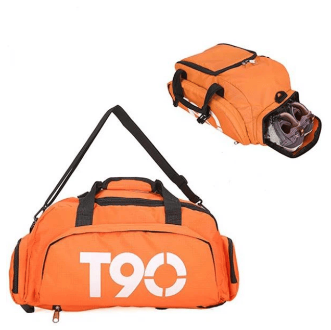 T90 Backpack 2 in 1 with Shoe Compartment - Orange