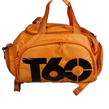T60 Backpack 2 in 1 with Shoe Compartment - Orange