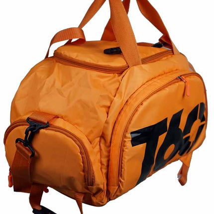 T60 Backpack 2 in 1 with Shoe Compartment - Orange