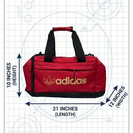 Ads Trefoil Duffel bag 22 Inch - Red